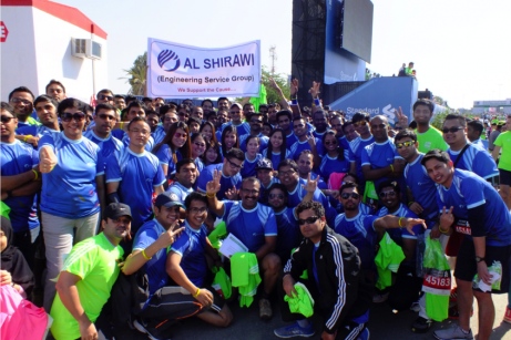 Al Shirawi Group employees took part in the 4km fun run alongside the Standard Chartered Dubai Marathon on Friday 25th of January 2015.More than 110 of Al Shirawi’s employees took part in the event.